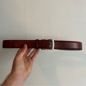 Brown Leather Magnani Belt